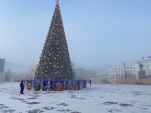 ヤクーツクのクリスマスツリー